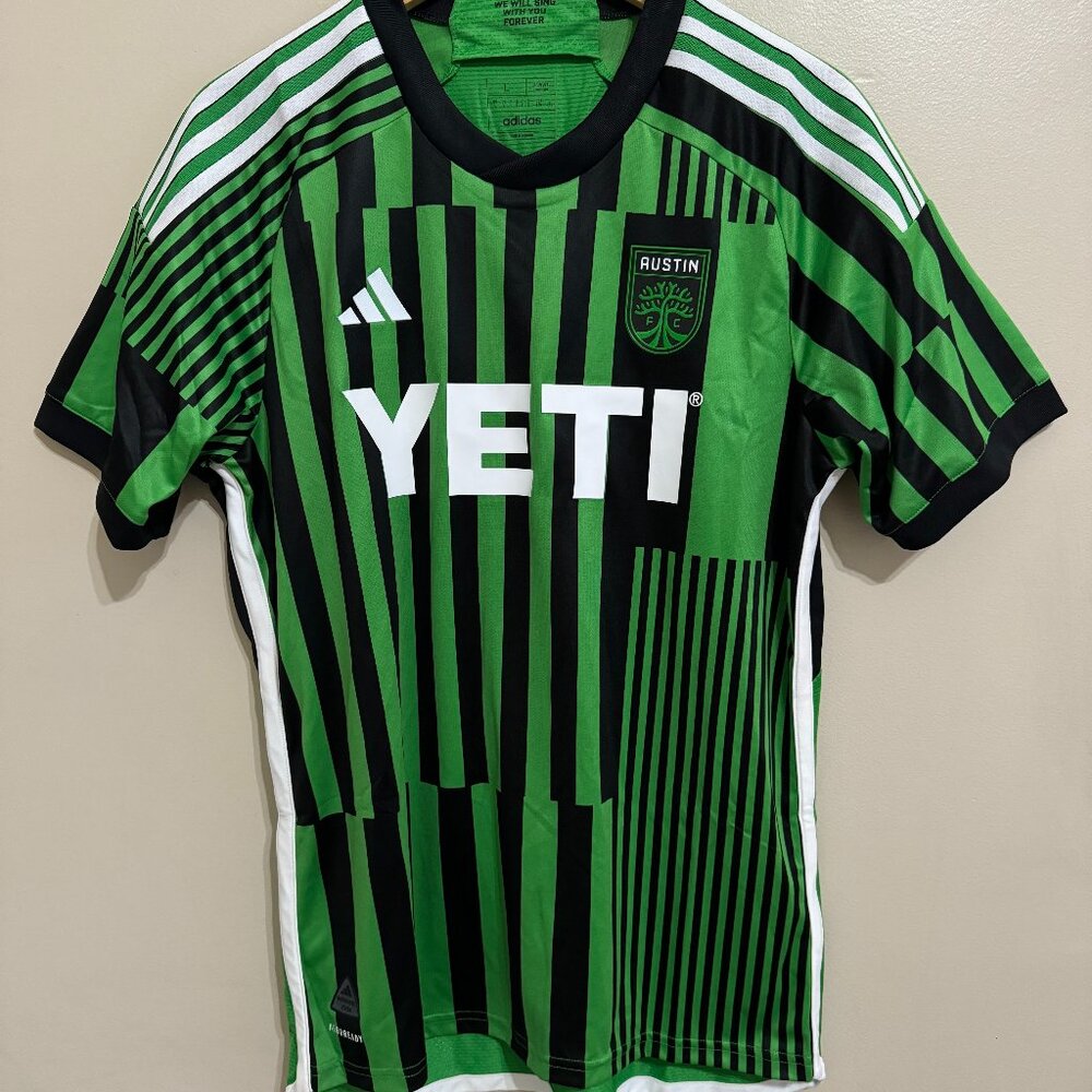 Adidas MLS Austin FC 23/24 Home Authentic Soccer Jersey HI1836 Men's L $150 NEW